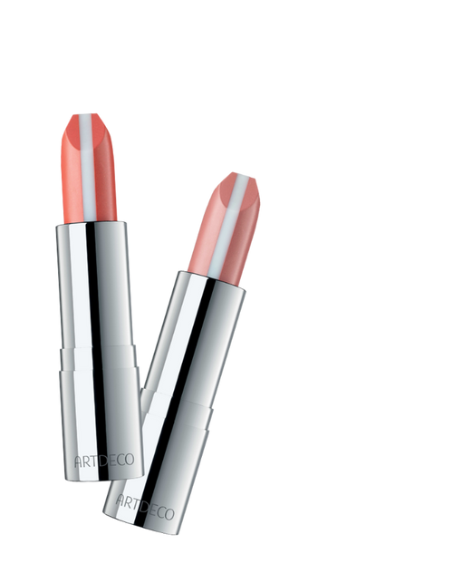 Produktbild des Hydra Care Lipsticks in „apricot oasis“ und „terracotta oasis“