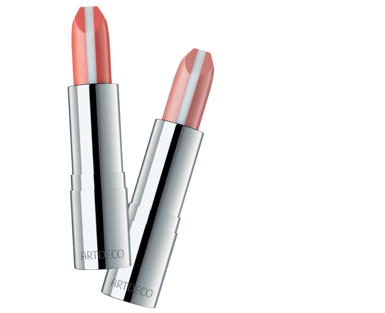 Produktbild des Hydra Care Lipsticks in „apricot oasis“ und „terracotta oasis“