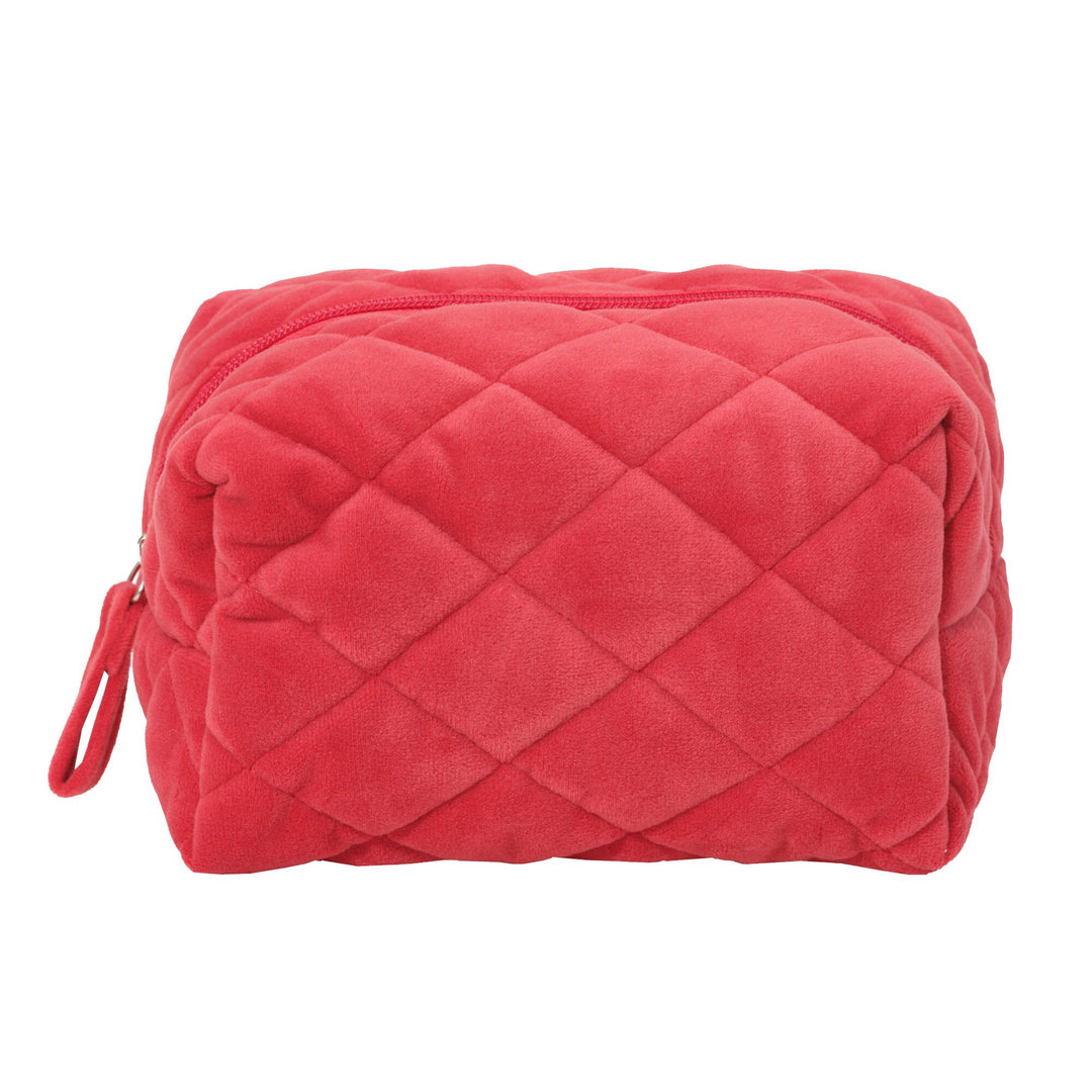 Red Velvet Cosmetic Bag | VELVET COSMETIC BAG RED