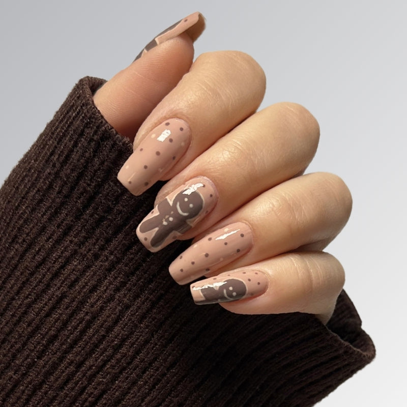 Lebkuchen Nageldesign