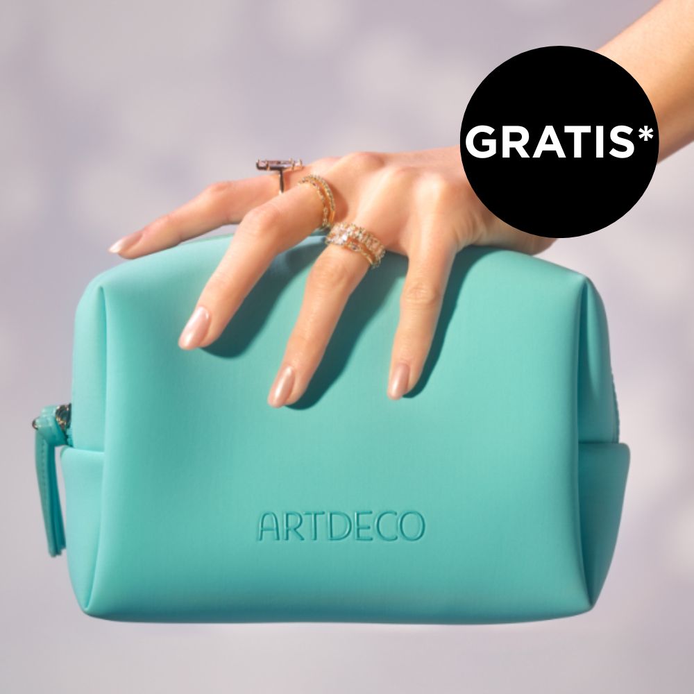 Sichere Dir die GRATIS Kosmetiktasche in Türkis ab einem Einkaufswert von 55€