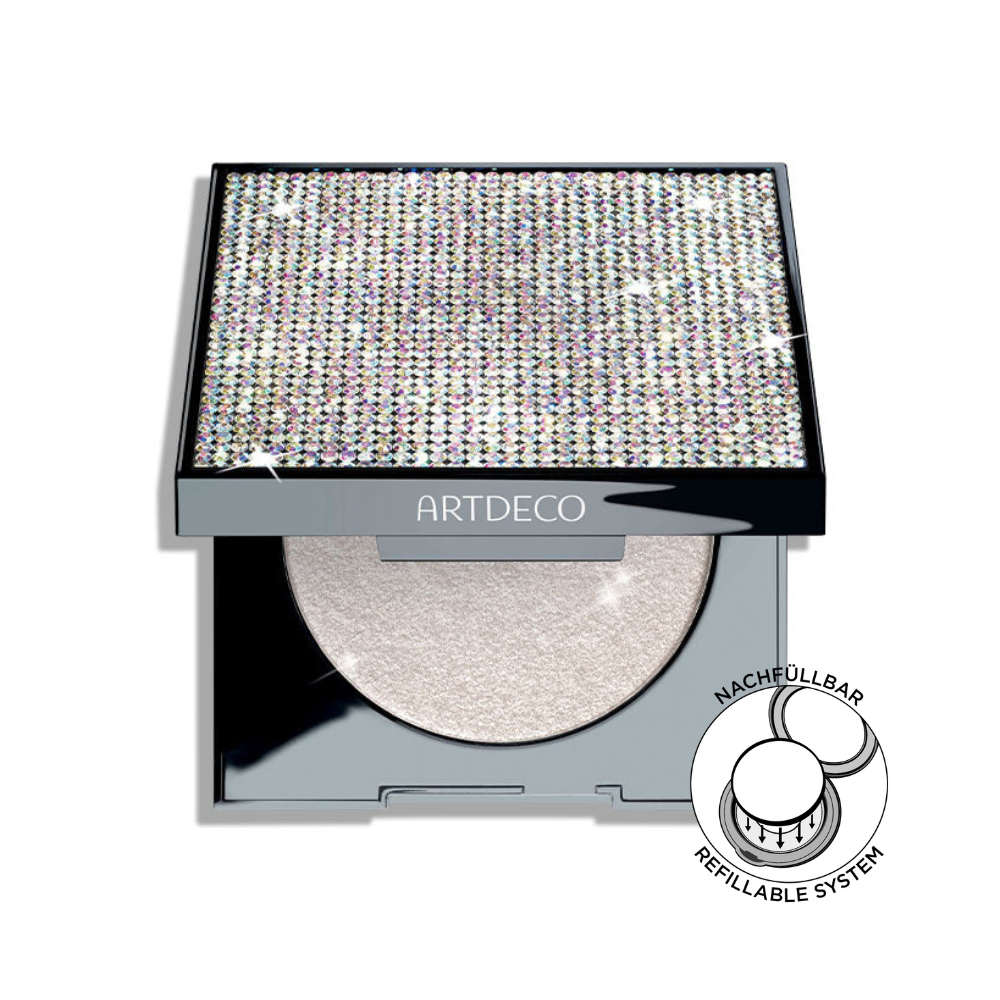 Produktbild des halboffenen Diamond Beauty Powder mit Nachfüllbar-Icon