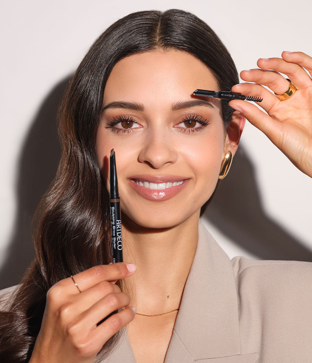 ARTDECO Brow Styler Applicator & Brush – Augenbrauen Applikator Mit Schwämmchen & Bürste, Wiederverwendbar