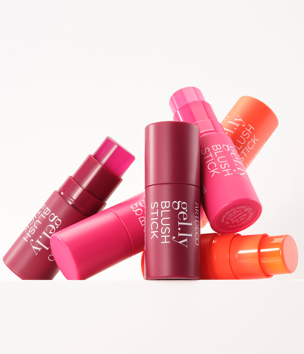 Alle drei Farben des limitieren Gel.ly Blush werden auf einem weißen Hintergrund hochwertig präsentiert