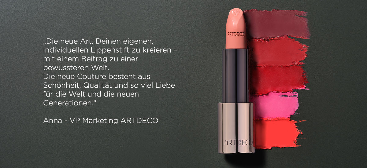 Zitat von Anna Blasco über den Couture Lipstick