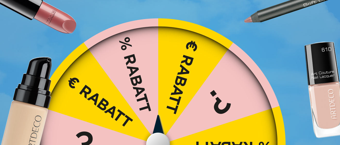 Dreh am Glücksrad und sichere Dir bis zu 20% Rabatt!