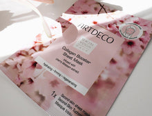 Inspiratives Produktbild der Collagen Booster Sheet Mask mit Kirschblütenextrakt