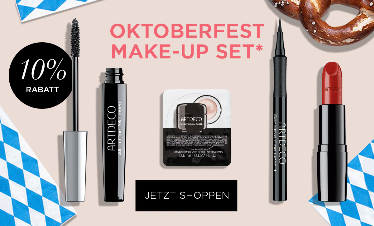 Sichere Dir Dein ideales Oktoberfest Make-up Set und spare 10%