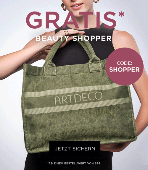 Sichere Dir die große Shopper Bag gratis mit dem Code SHOPPER