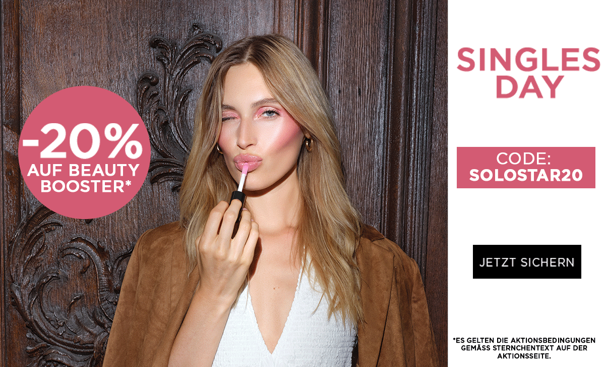 -20% Rabatt auf Beauty-Booster - Singles Day