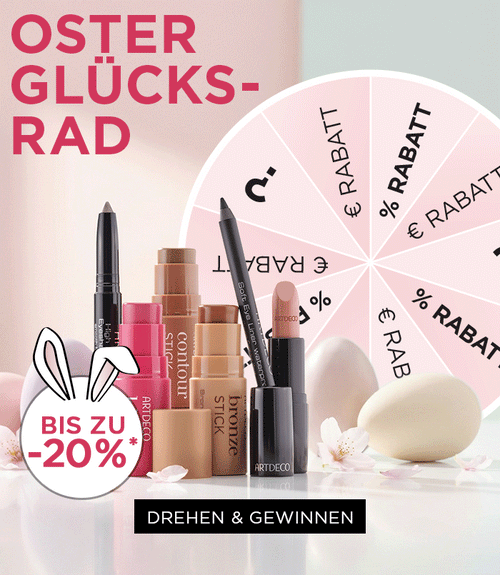 Jeder Dreh ein Gewinn! Oster-Glücksrad bis zu 20% Rabatt sichern.