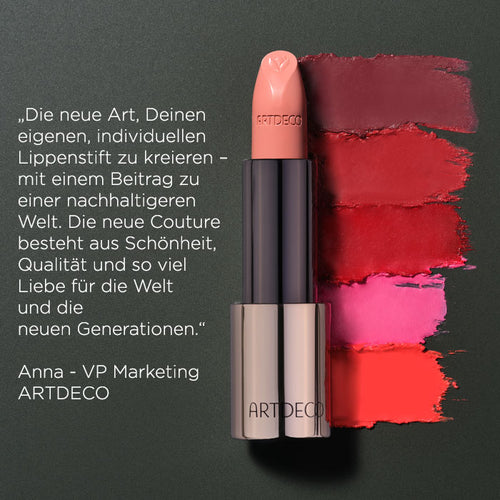 Zitat von Anna Blasco über den Couture Lipstick