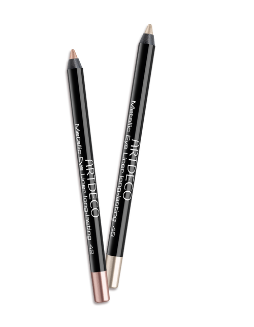 Produktbilder beiden Metallic Eye Liner „metallic golden sand“ und „metallic rosé splash“