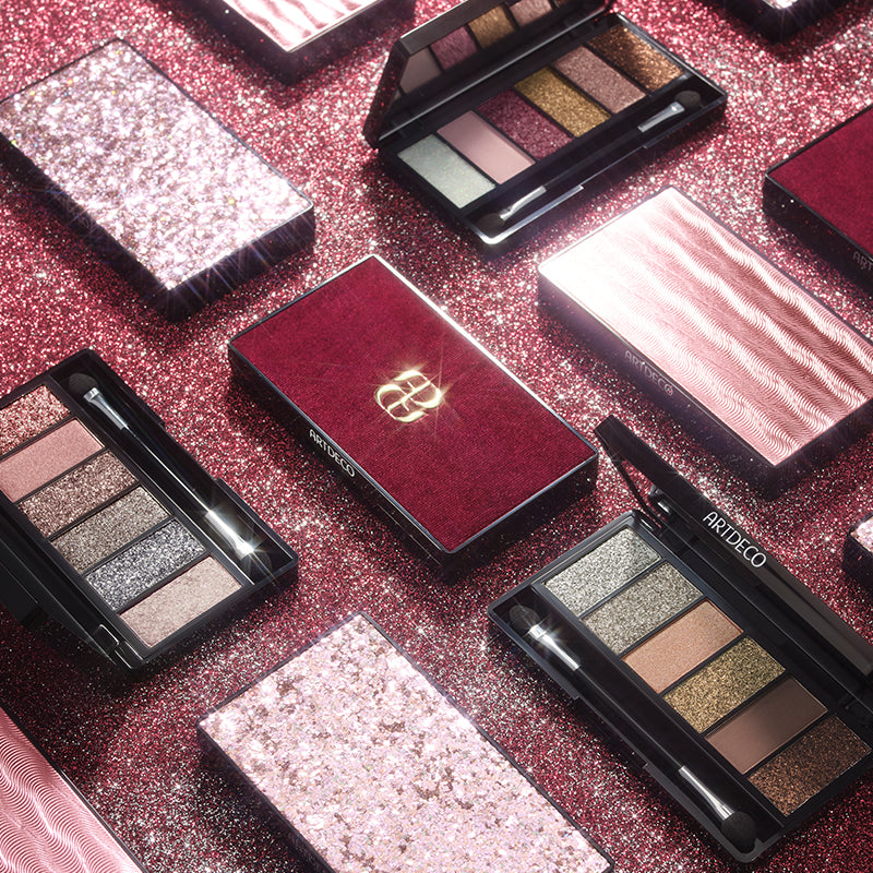 Alle drei neue limitierten Lidschatten Paletten aus der Sparks of Joy-Kollektion von ARTDECO mit umwerfenden Glitzer-Nuancen