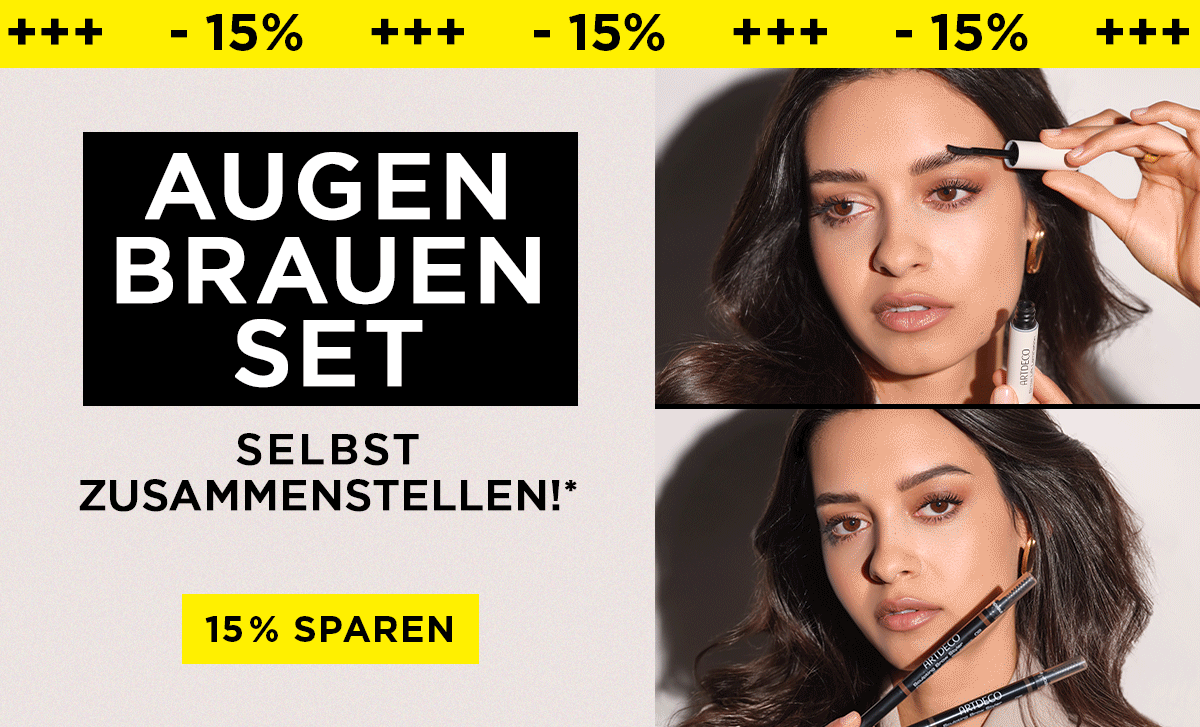 -15 auf Augenbrauen Sets - Jetzt selbst zusammenstellen