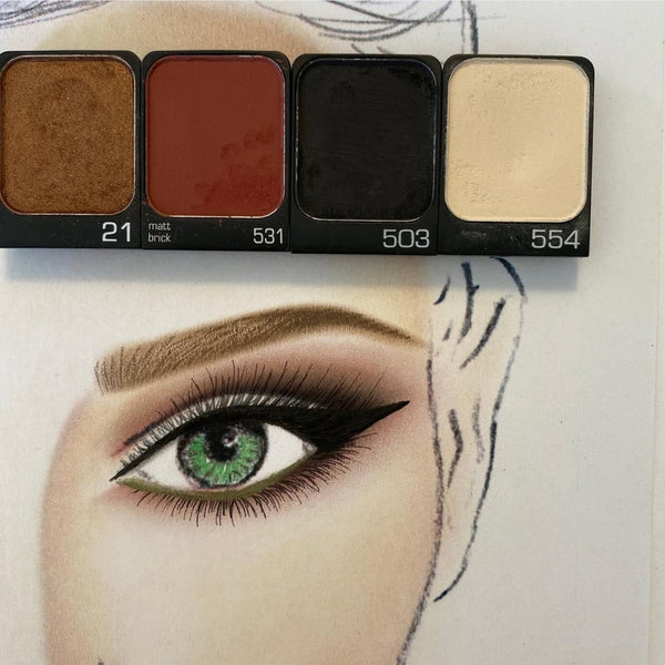 Daniela erstellt für jeden Schminktipp Schritt für Schritt Anleitungen in Form von Face Charts.
