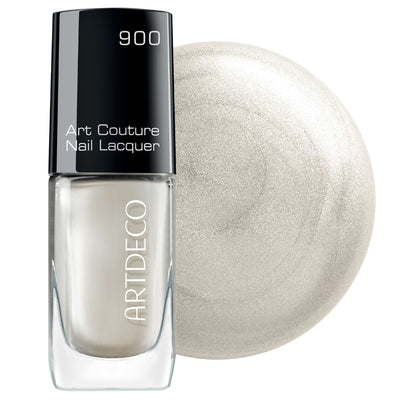 ARTDECO Art Couture Nail Lacquer in der Nuance 900 -   beau blanc mit Textur Swatch.