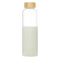 Trinkflasche mit Silikonhülle | WATER BOTTLE GREEN COUTURE